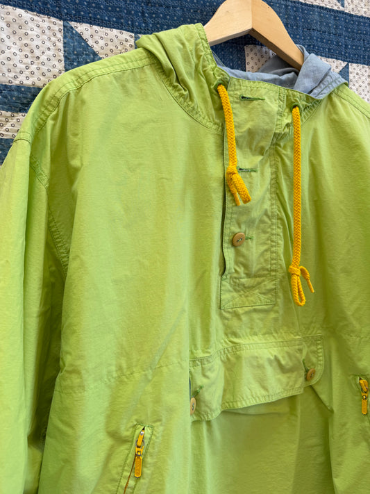 1990's Lime Green Anorak-Style Jacket