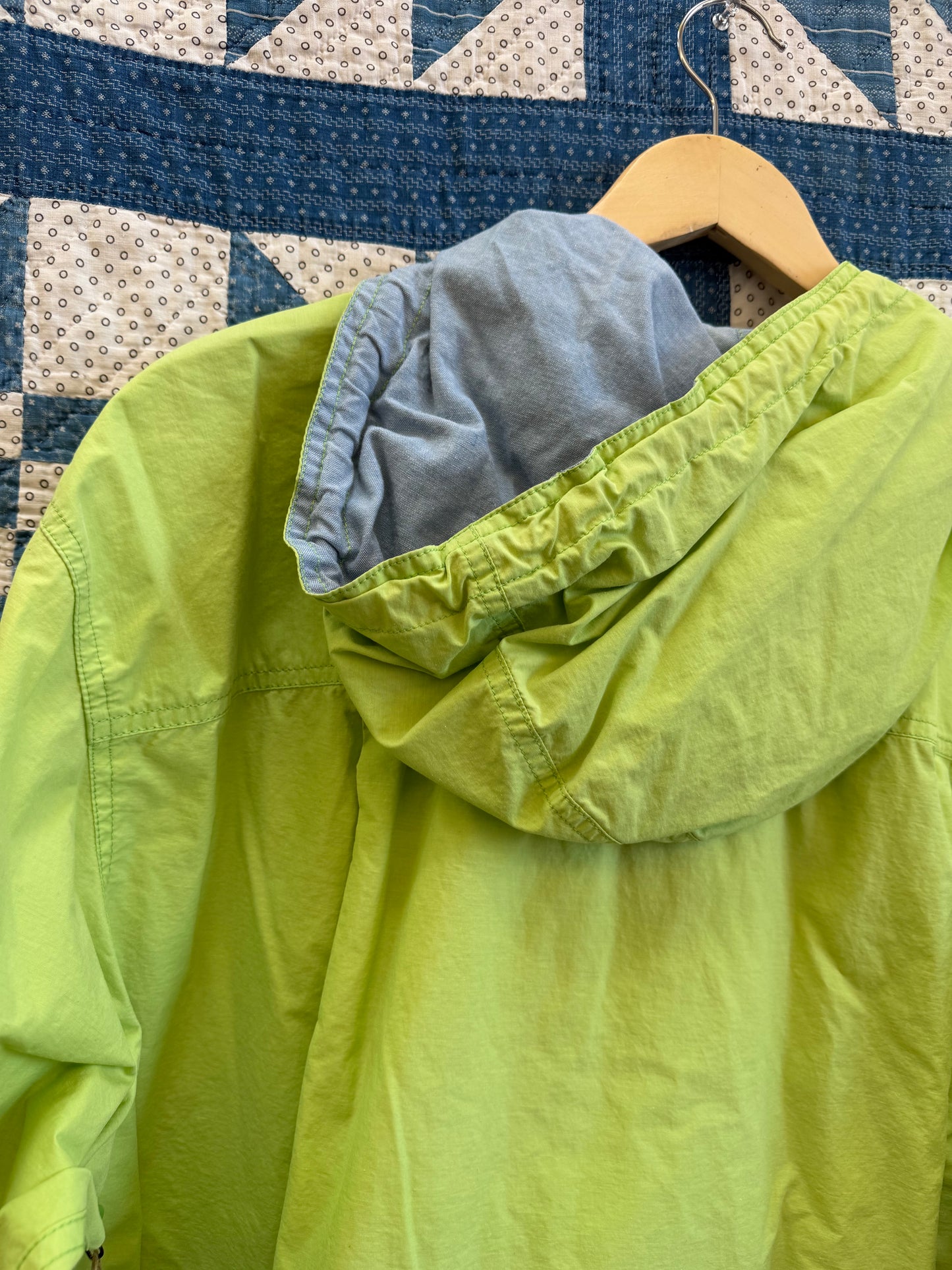 1990's Lime Green Anorak-Style Jacket