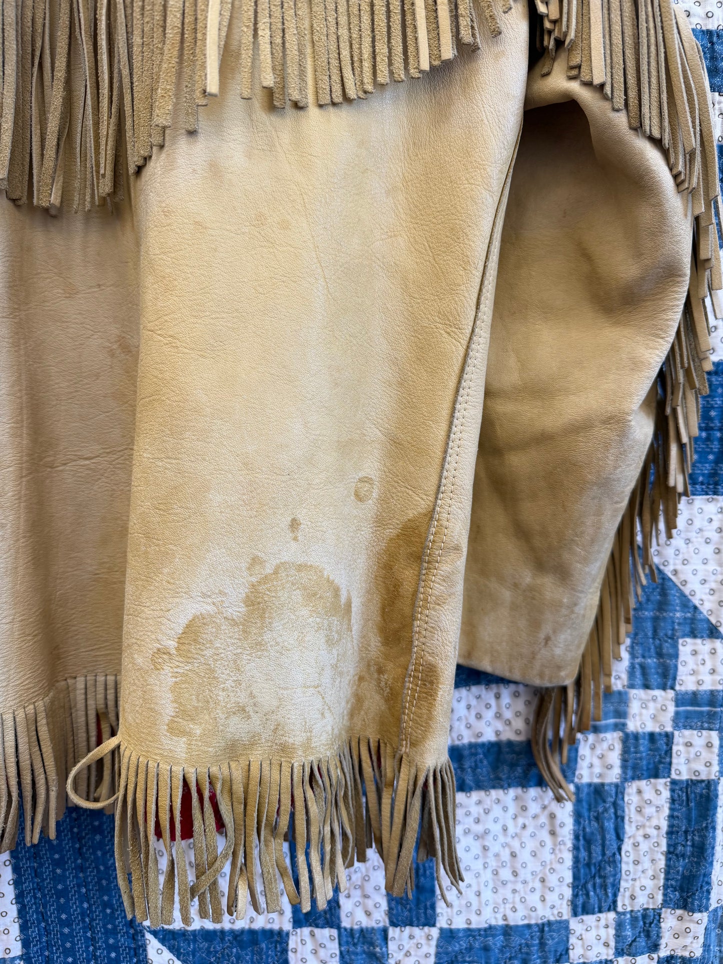 1940's Flannel Lined Fringe Jacket