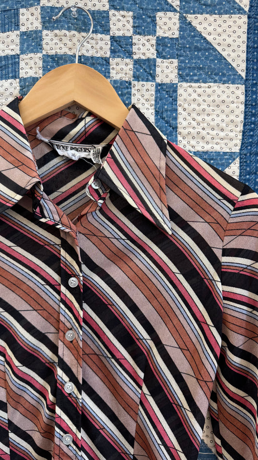 1970's Disco Button Up