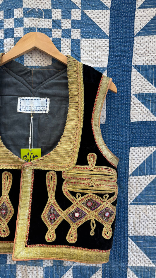 Gorgeous Velvet Embroidered Vest