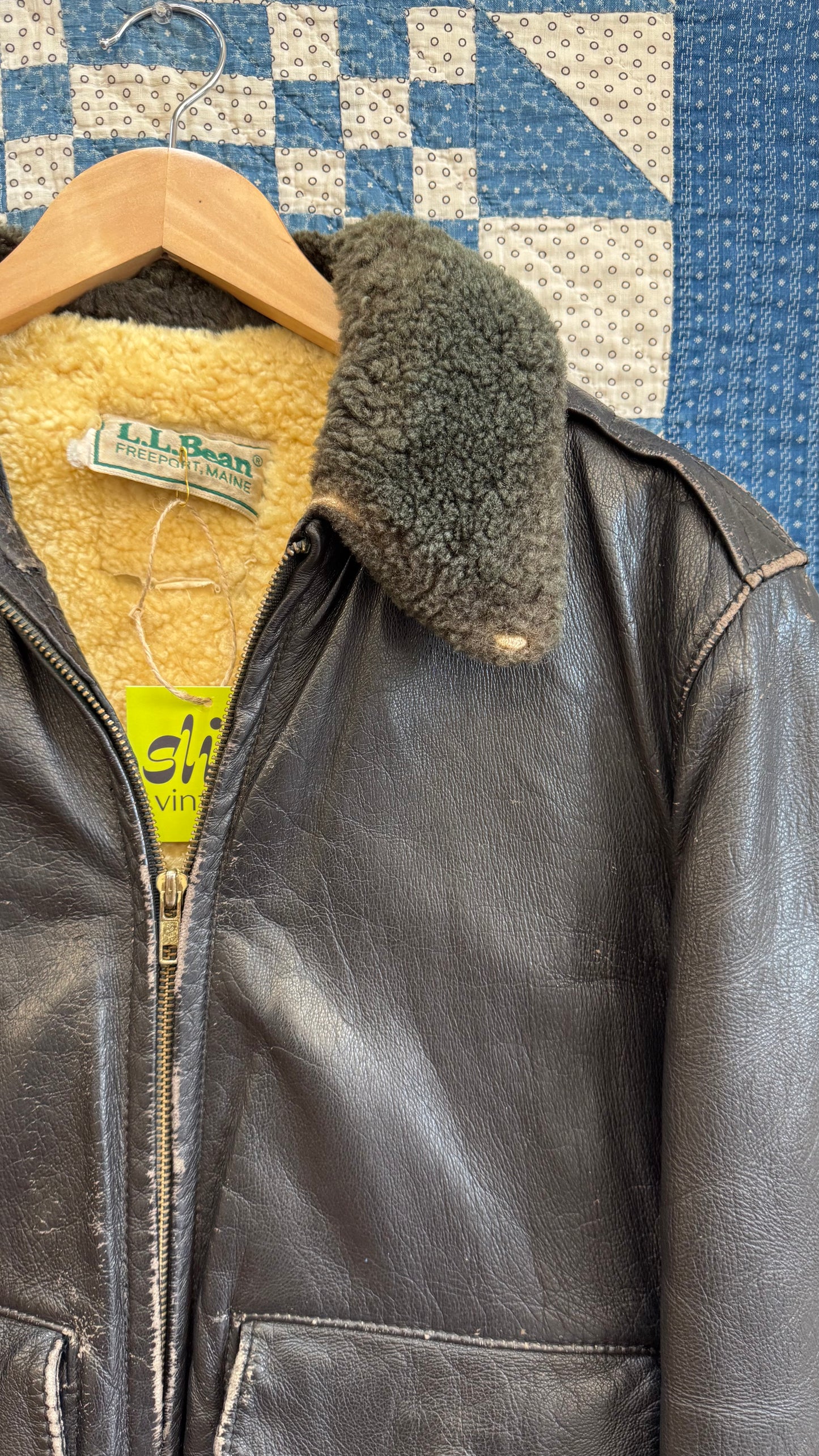 70's L.L.Bean Goatskin Bomber