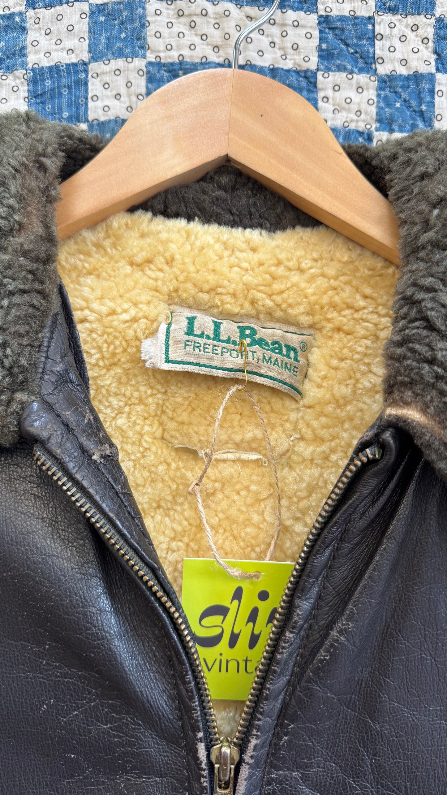 70's L.L.Bean Goatskin Bomber