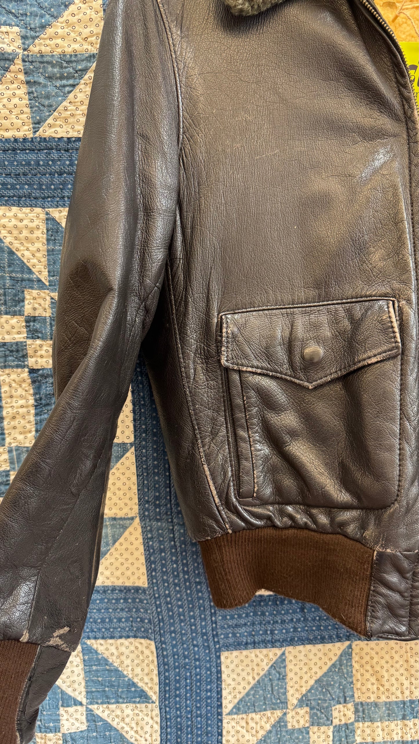 70's L.L.Bean Goatskin Bomber