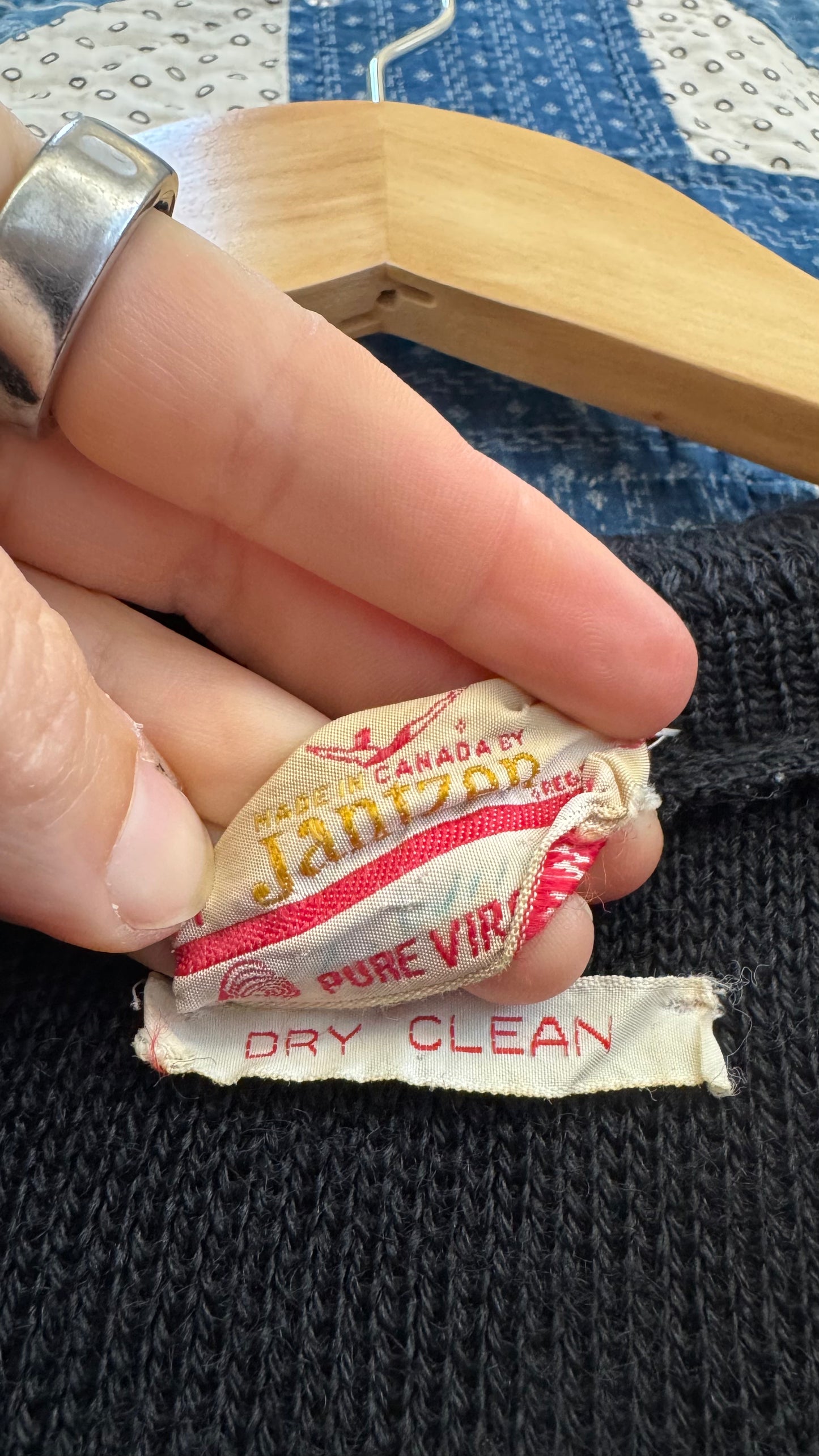 1960's Black and White Cardigan