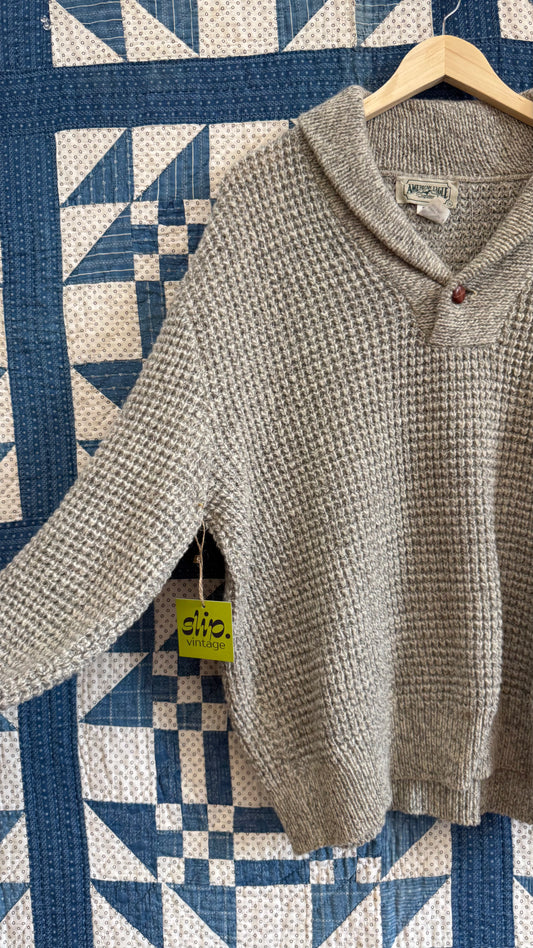 1990's Waffle Knit Cowl Sweater