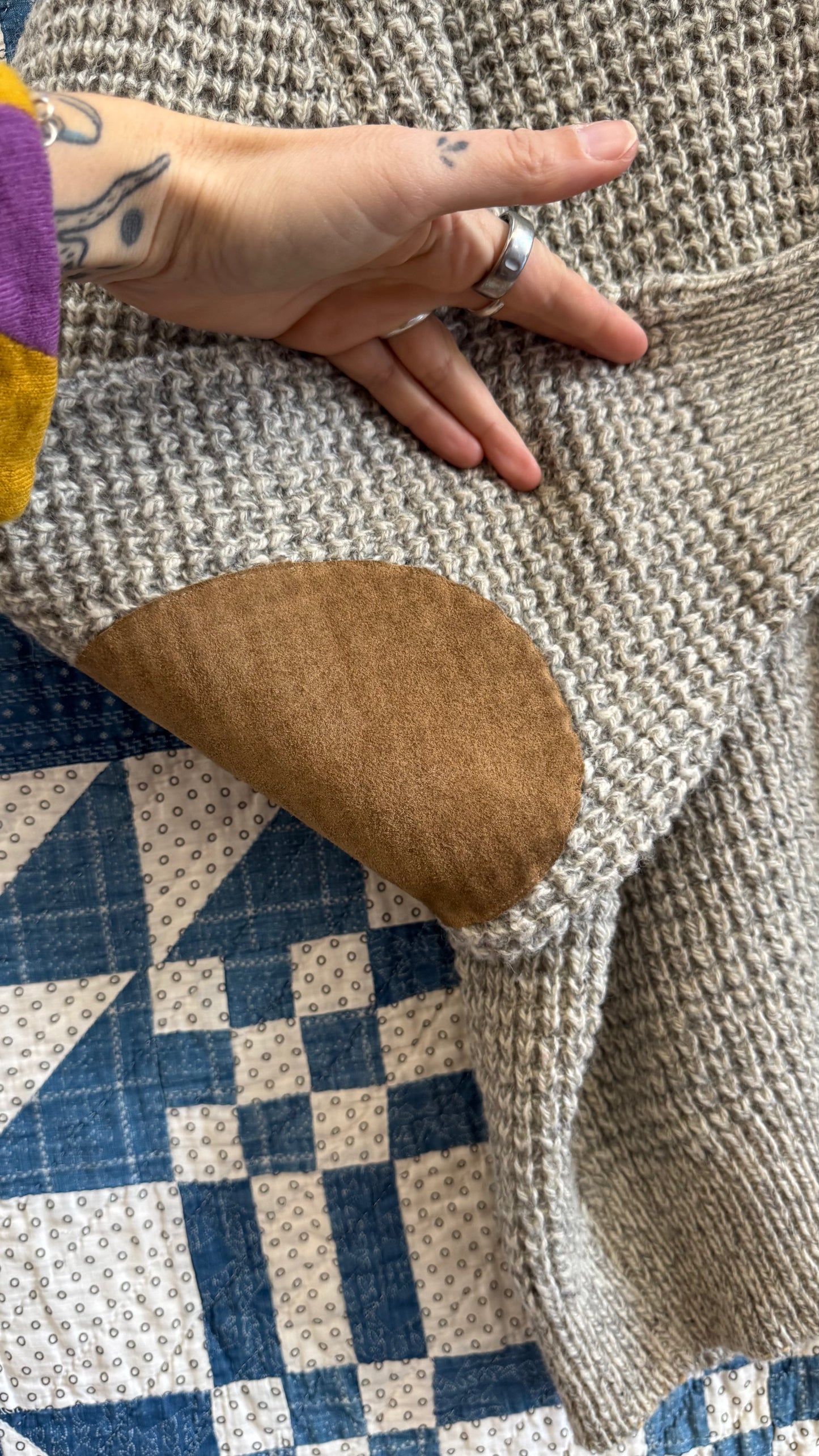 1990's Waffle Knit Cowl Sweater