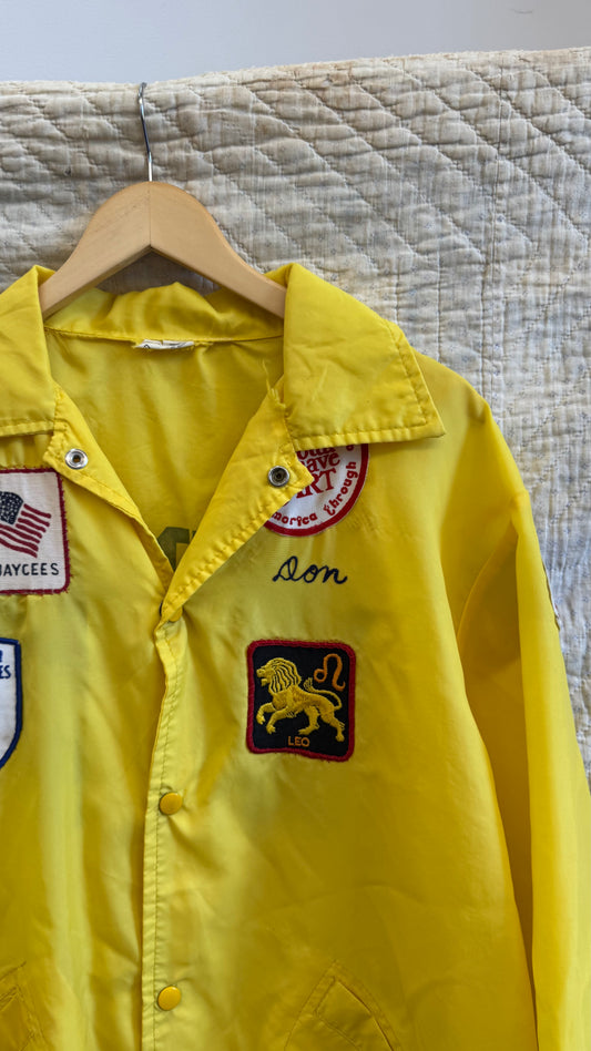 1980's Yellow Livonia Jaycee's Jacket
