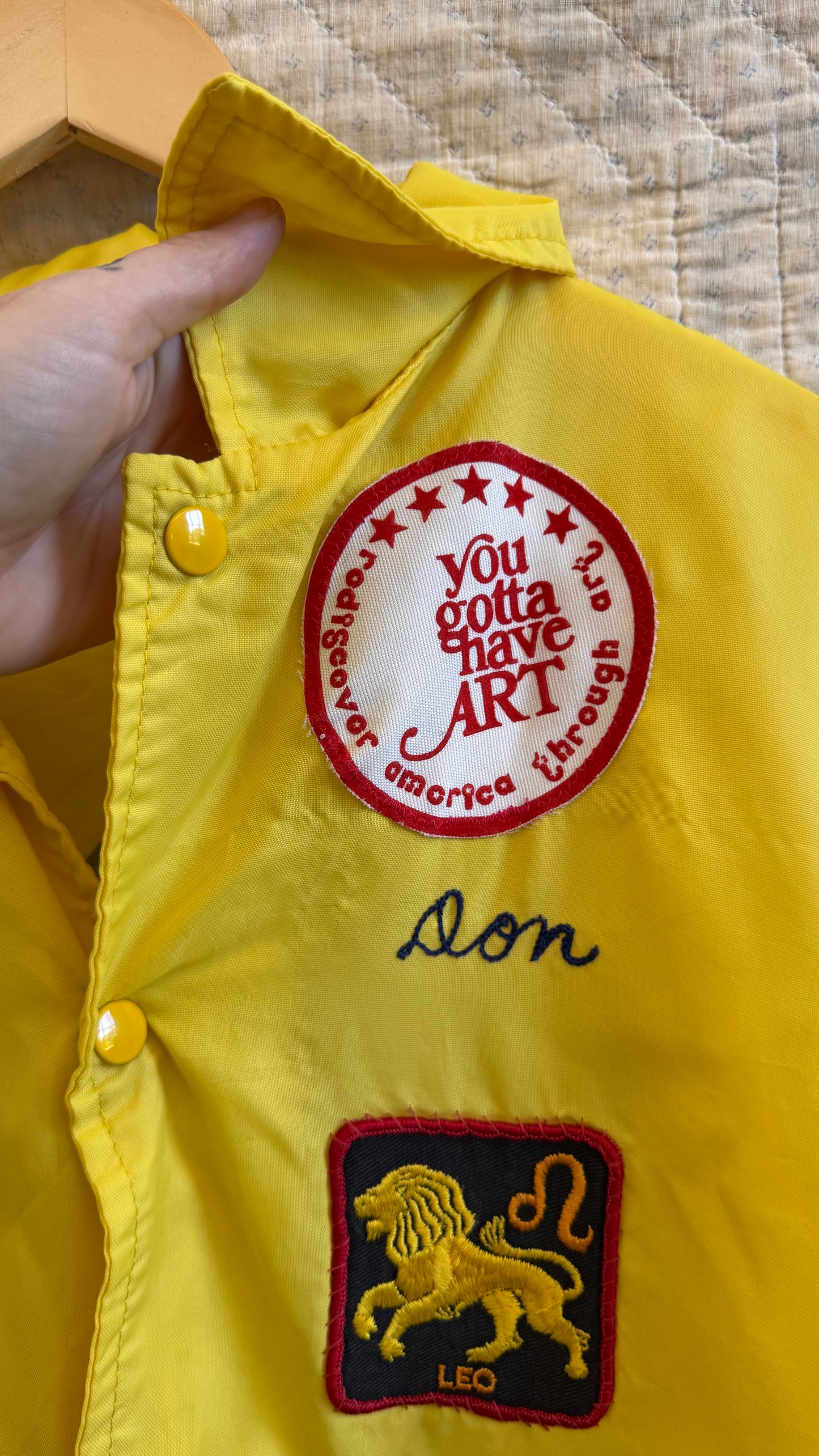 1980's Yellow Livonia Jaycee's Jacket