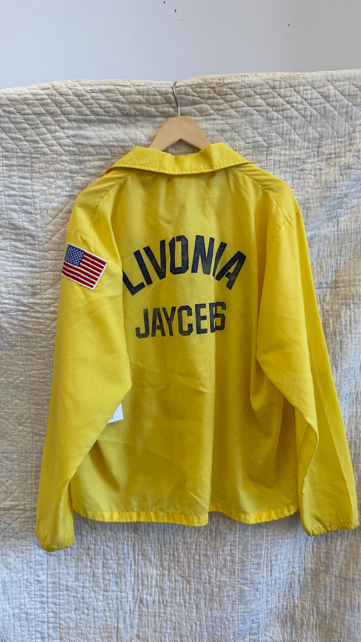 1980's Yellow Livonia Jaycee's Jacket
