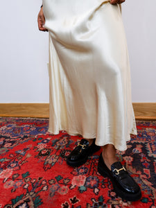 Cream Empire Waist Gown