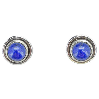 Amberman | Lapis Sterling Silver Stud Earrings