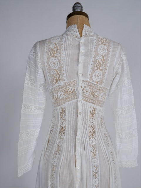 Crisp Edwardian White Dress