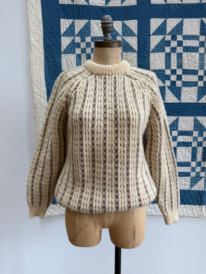 Cream Chunky Knit Sweater