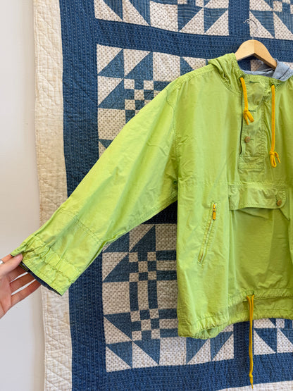 1990's Lime Green Anorak-Style Jacket