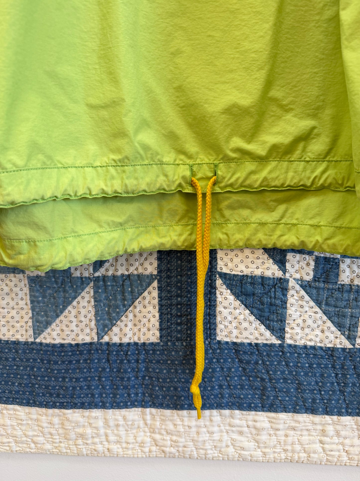 1990's Lime Green Anorak-Style Jacket