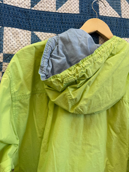 1990's Lime Green Anorak-Style Jacket