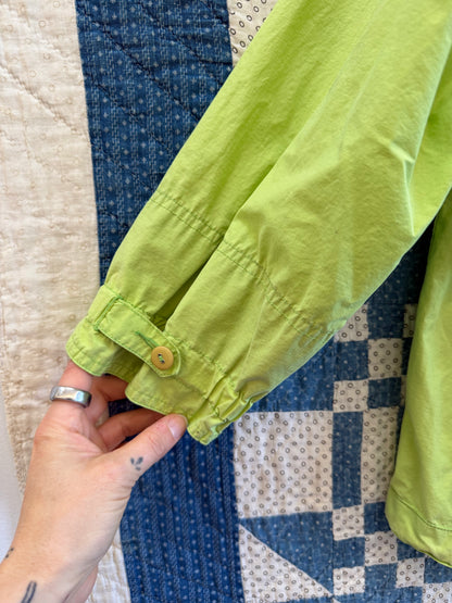 1990's Lime Green Anorak-Style Jacket
