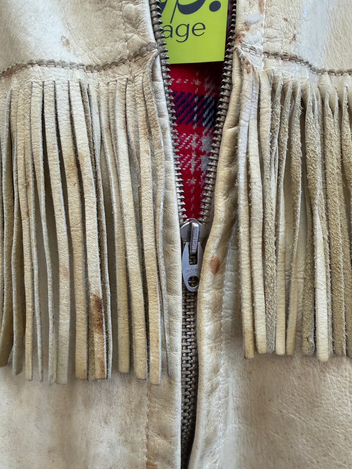 1940's Flannel Lined Fringe Jacket