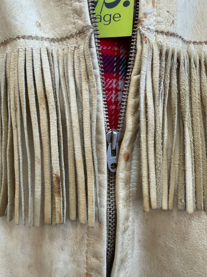1940's Flannel Lined Fringe Jacket