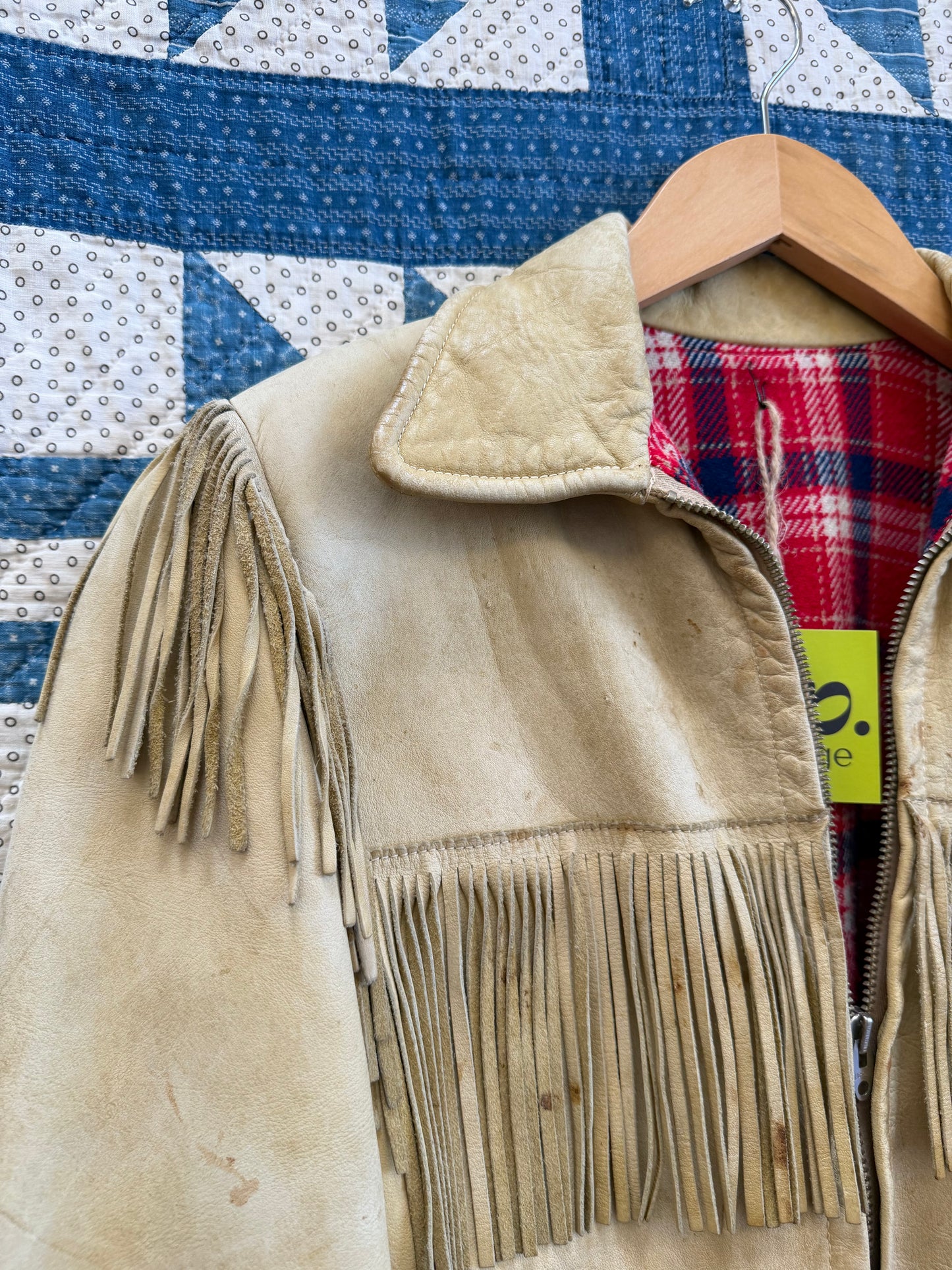 1940's Flannel Lined Fringe Jacket
