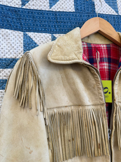 1940's Flannel Lined Fringe Jacket