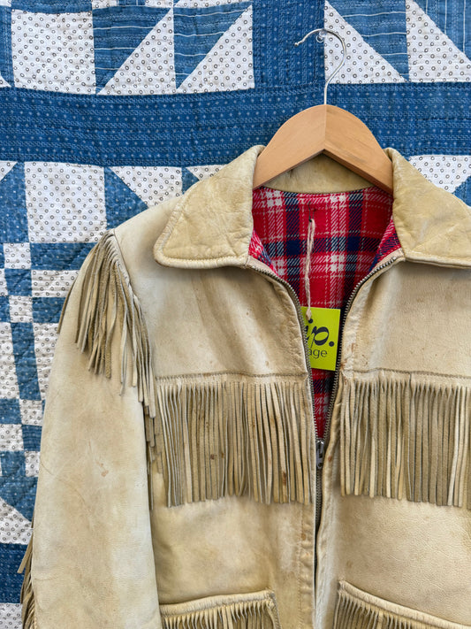1940's Flannel Lined Fringe Jacket