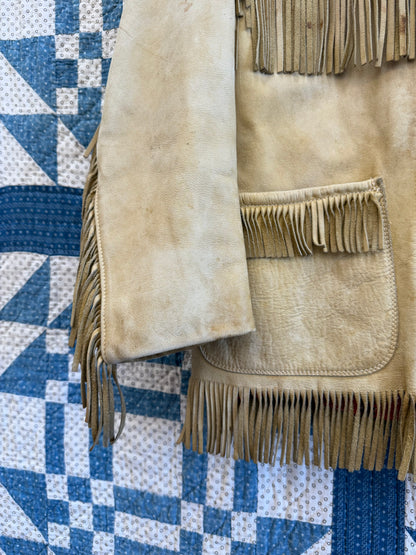 1940's Flannel Lined Fringe Jacket