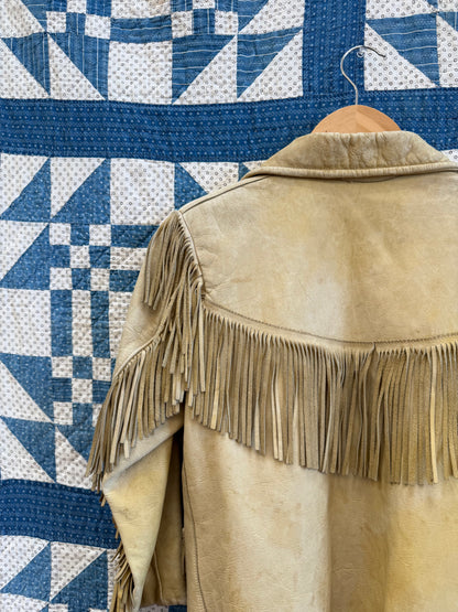 1940's Flannel Lined Fringe Jacket