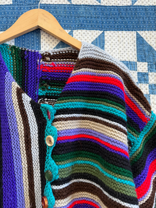Handknit Purl Crop Sweater