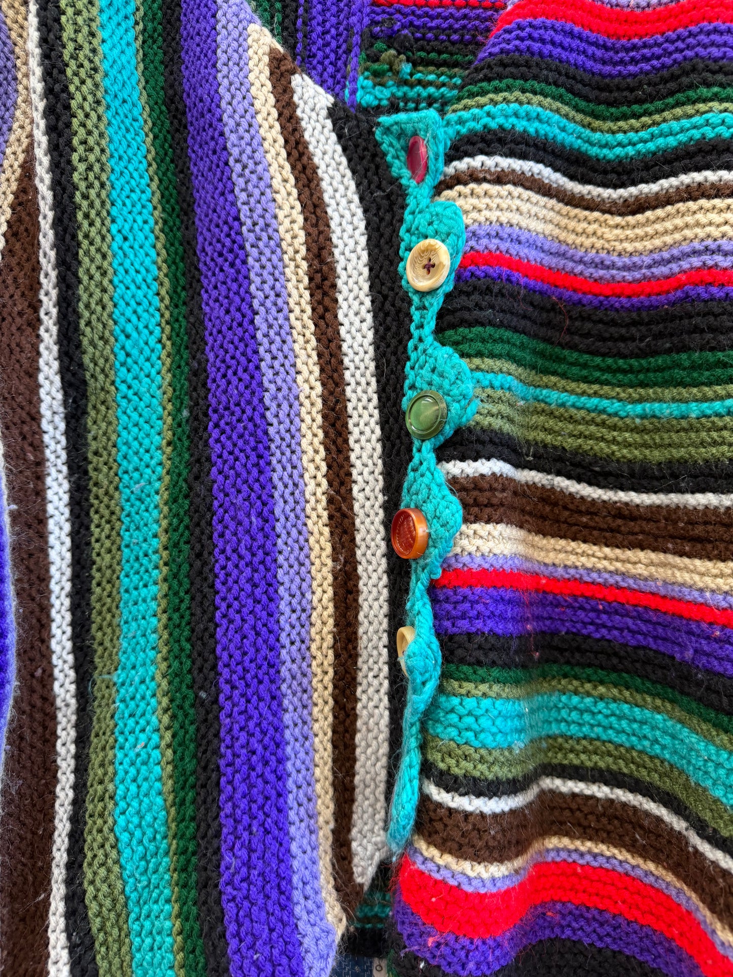 Handknit Purl Crop Sweater