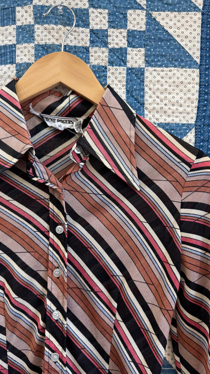 1970's Disco Button Up