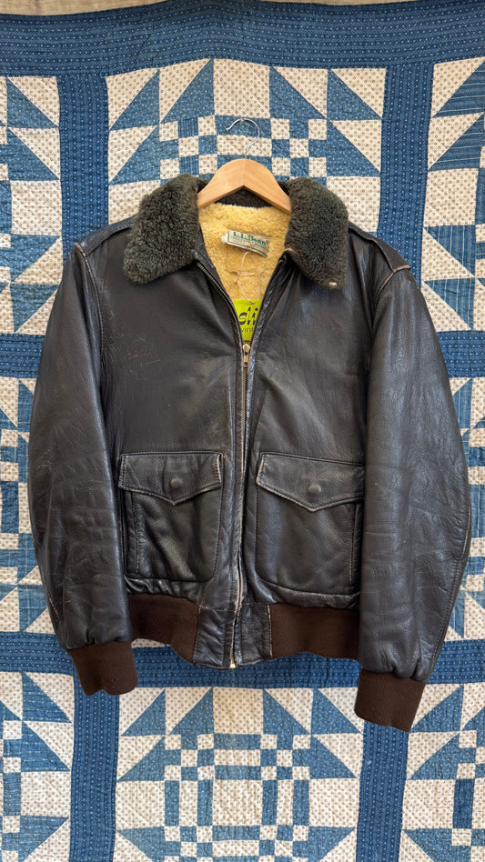 70's L.L.Bean Goatskin Bomber