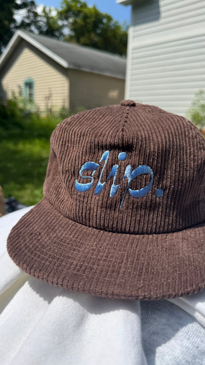 Corduroy "slip." Hat