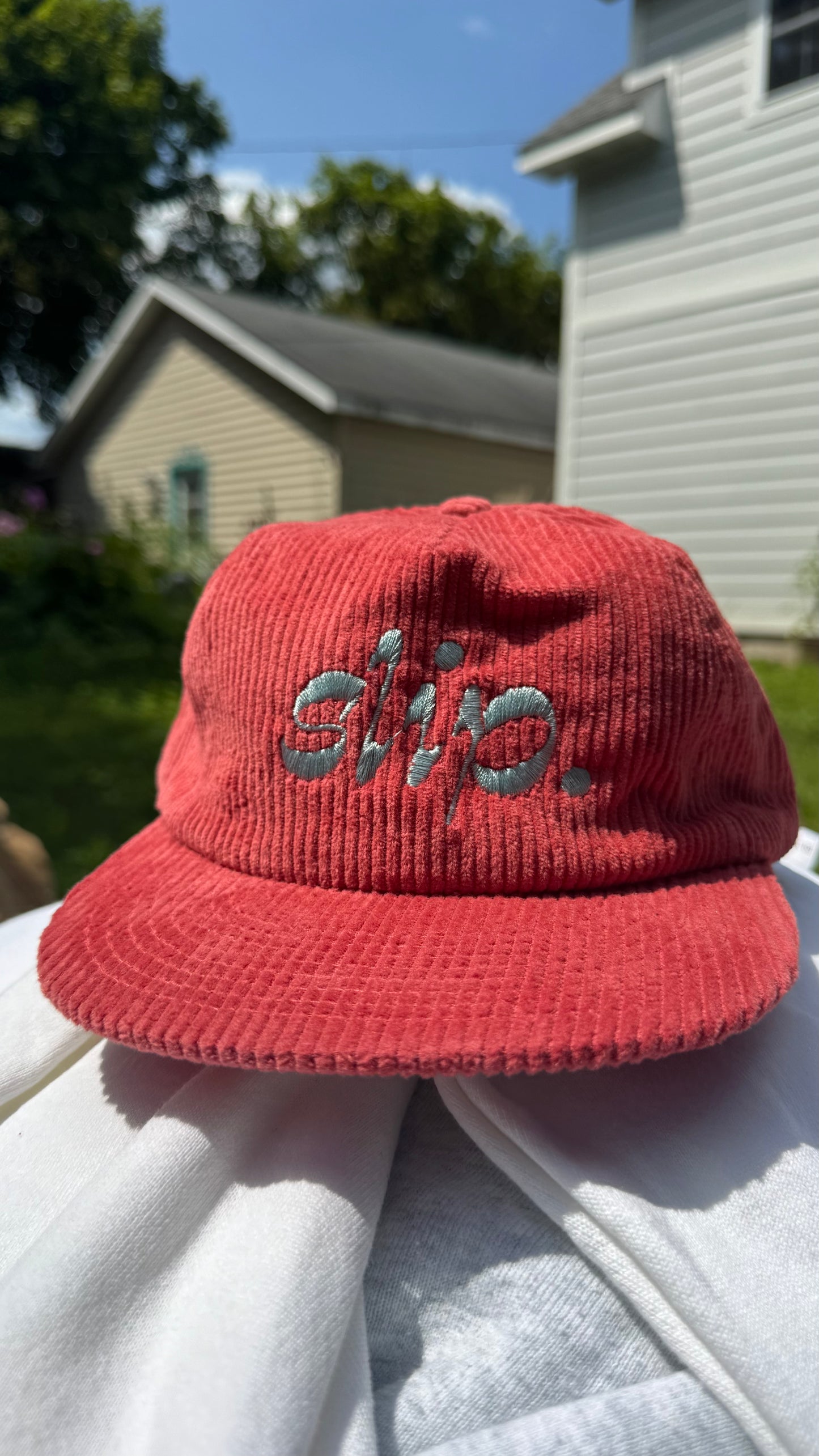 Corduroy "slip." Hat