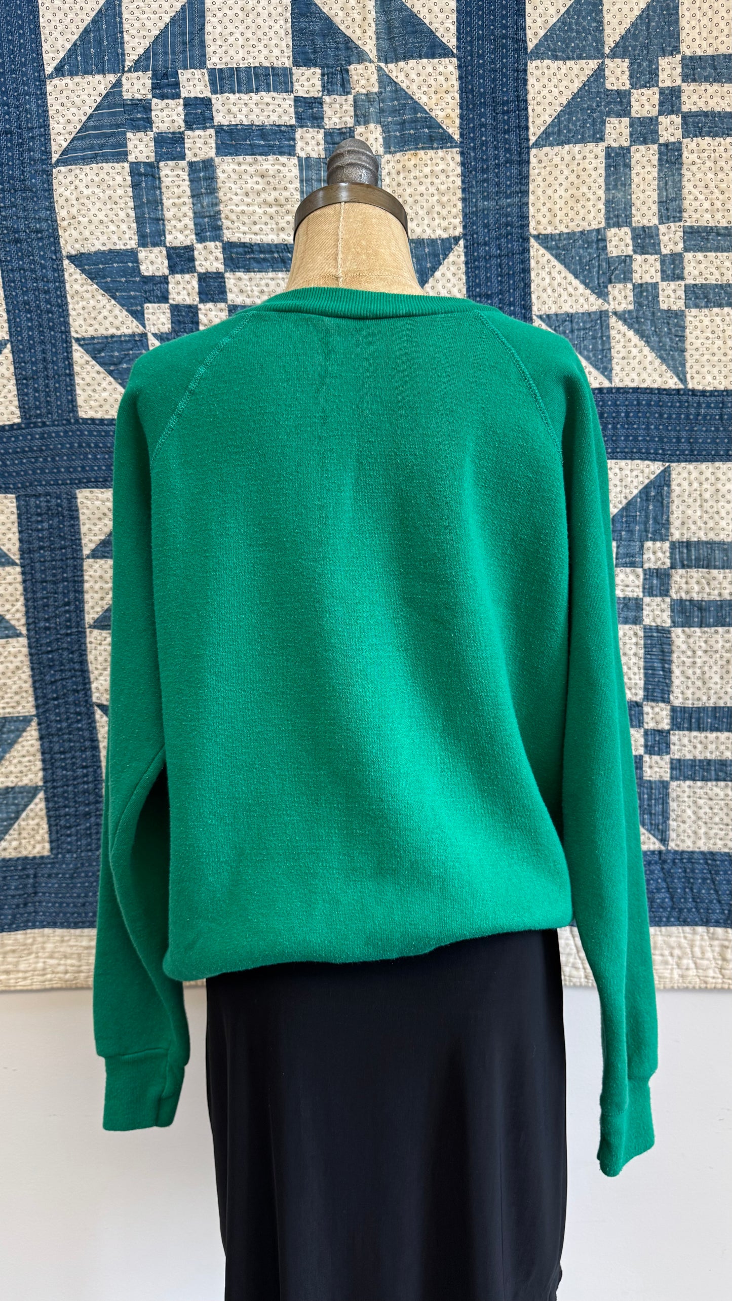 1980s Pink & Green Raglan Sweatshirt