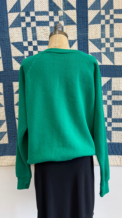 1980s Pink & Green Raglan Sweatshirt