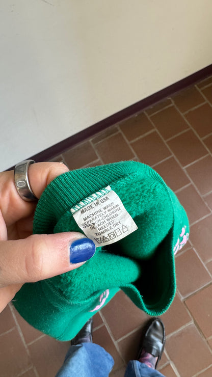 1980s Pink & Green Raglan Sweatshirt