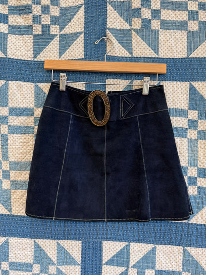 1960's Mod Suede Mini Skirt