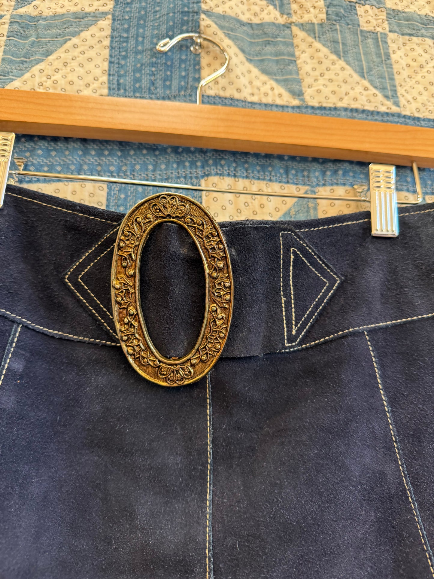 1960's Mod Suede Mini Skirt