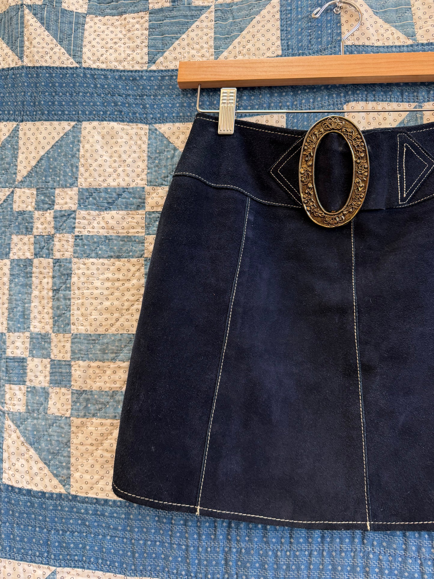 1960's Mod Suede Mini Skirt