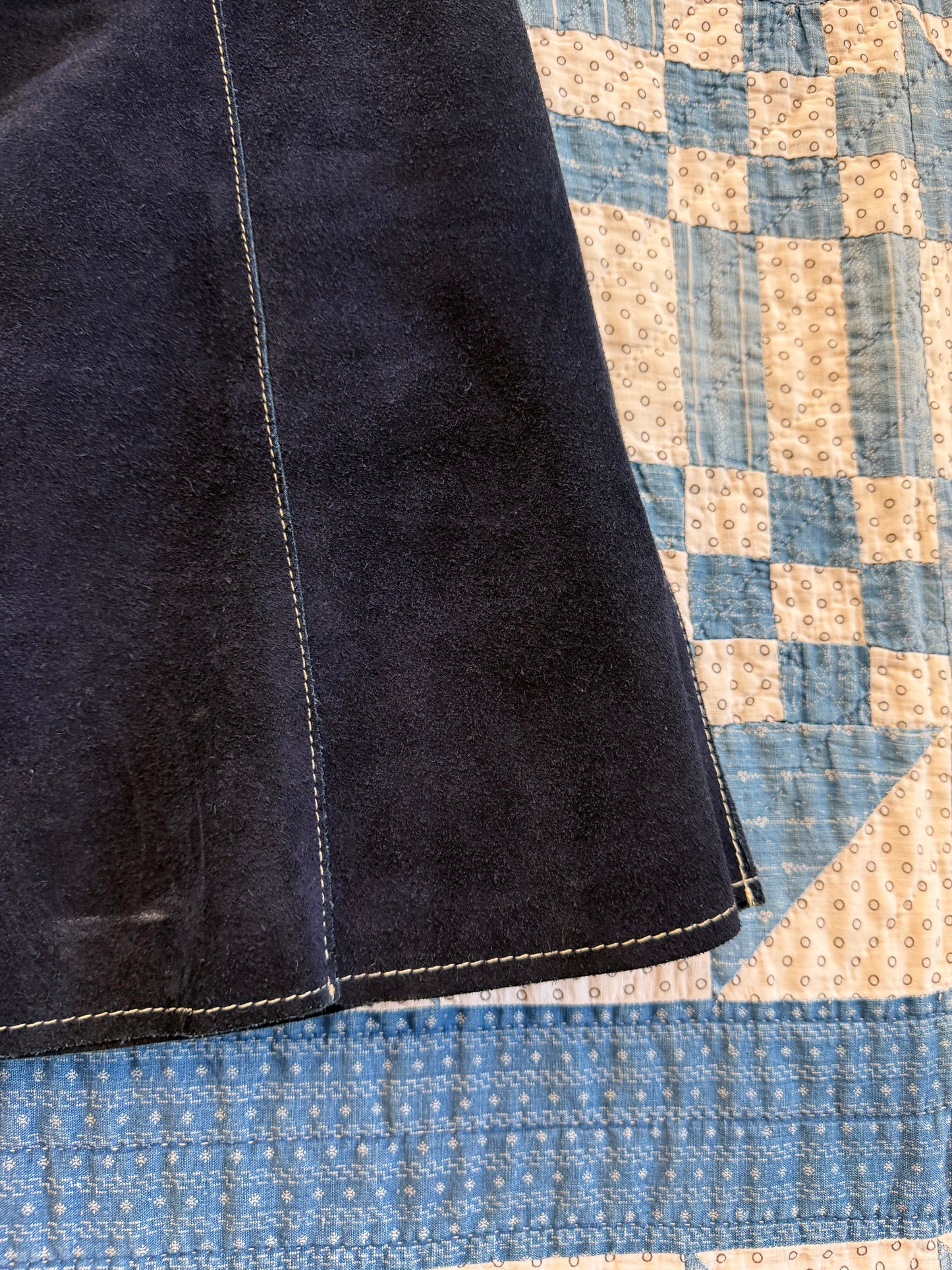 1960's Mod Suede Mini Skirt