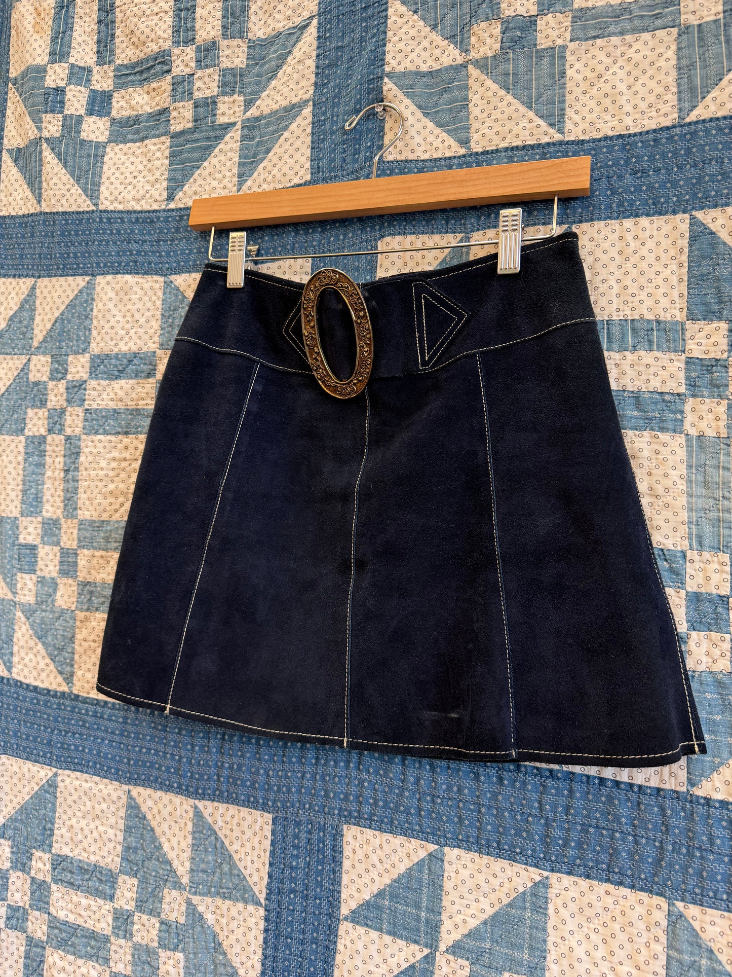 1960's Mod Suede Mini Skirt