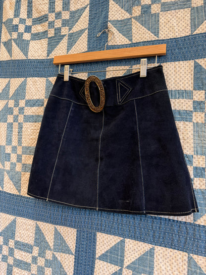 1960's Mod Suede Mini Skirt