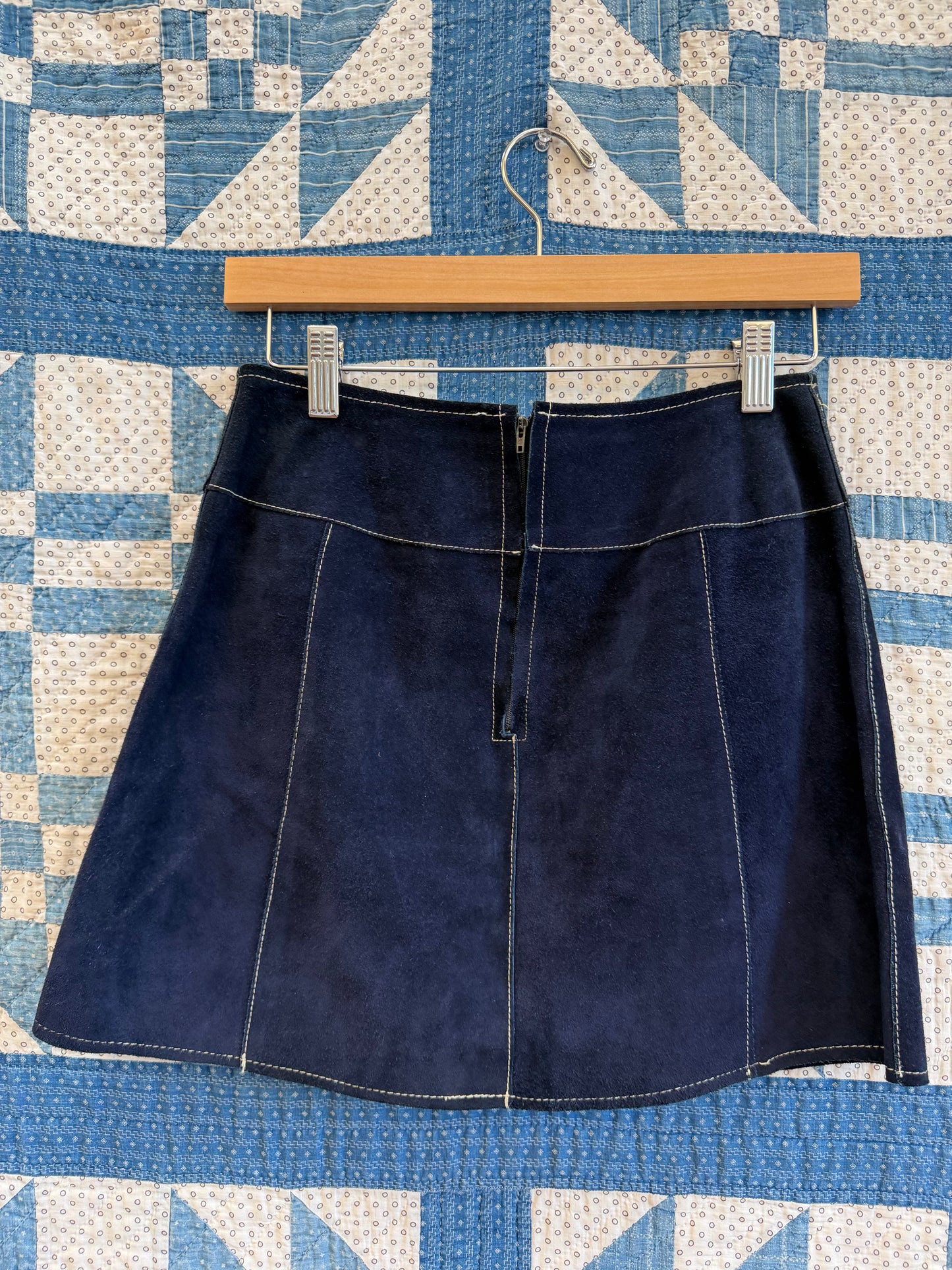 1960's Mod Suede Mini Skirt