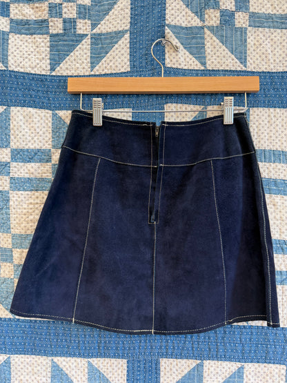 1960's Mod Suede Mini Skirt