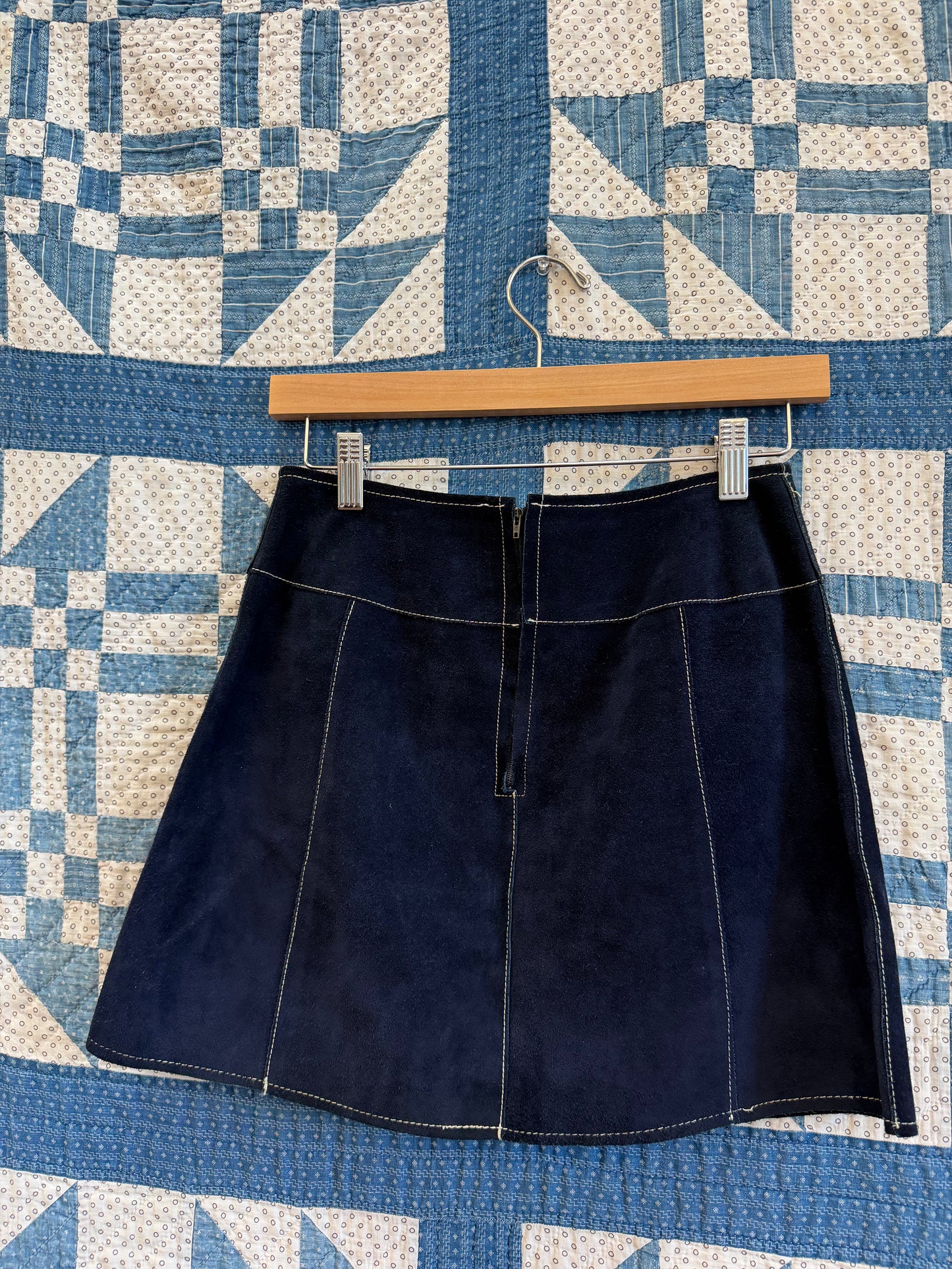 1960's Mod Suede Mini Skirt