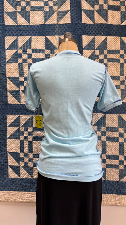 1970's Blue Mackinaw City Michigan Tee