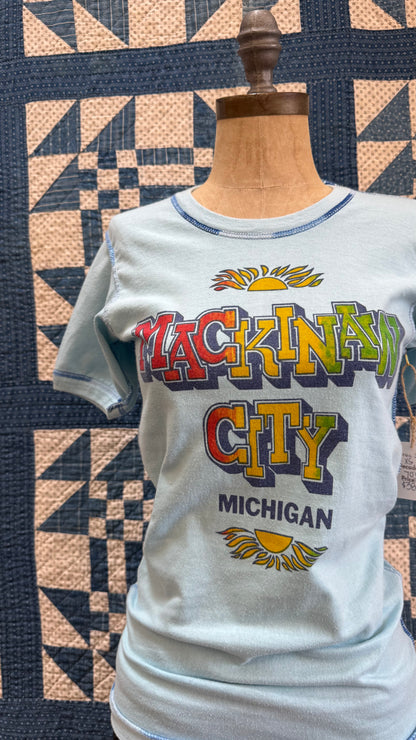 1970's Blue Mackinaw City Michigan Tee