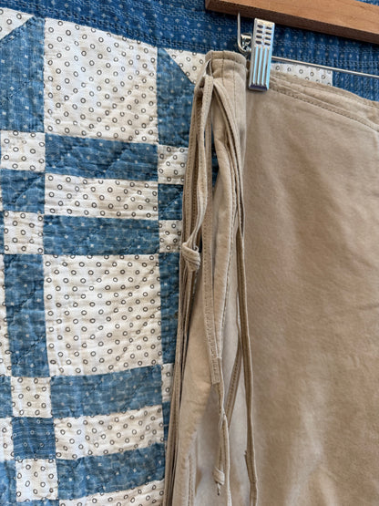 Low Rise Suede Pants